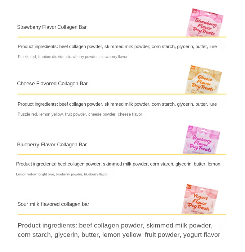 Dog Snacks Collagen Teeth Grinding Rod