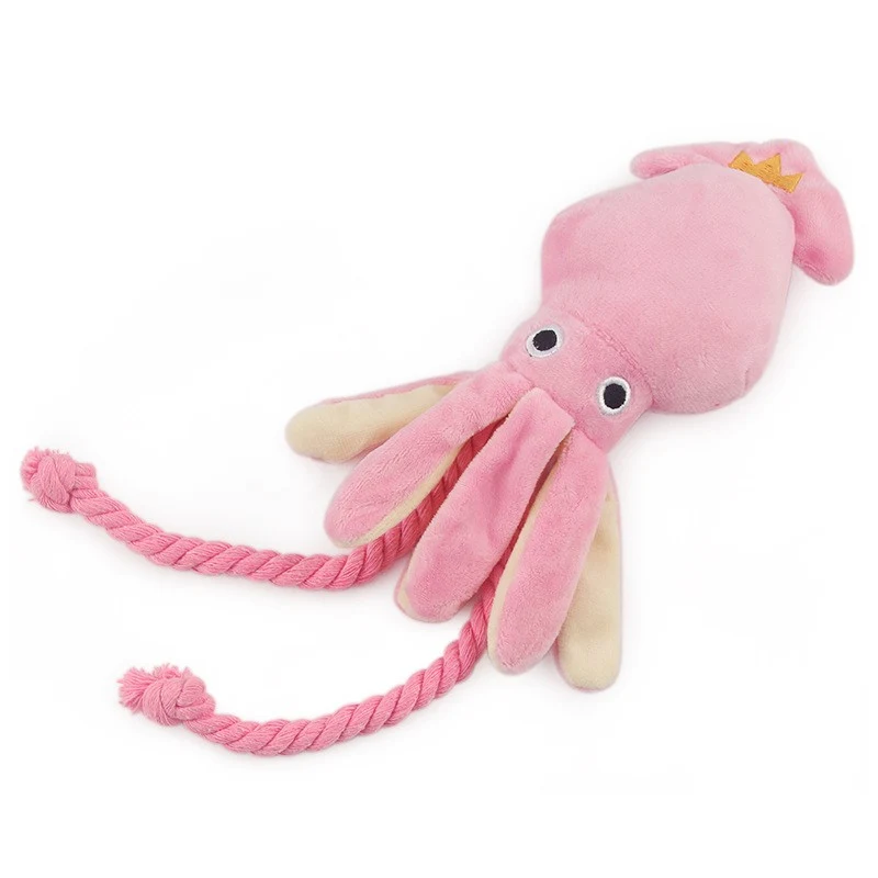 Octopus Shaped Dog Toy