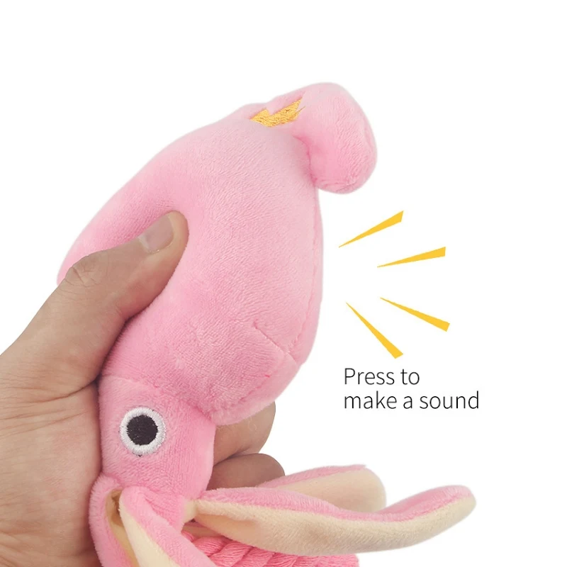 Octopus Shaped Dog Toy