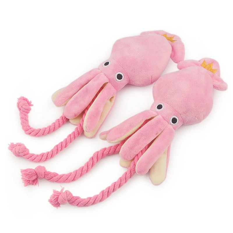 Octopus Shaped Dog Toy