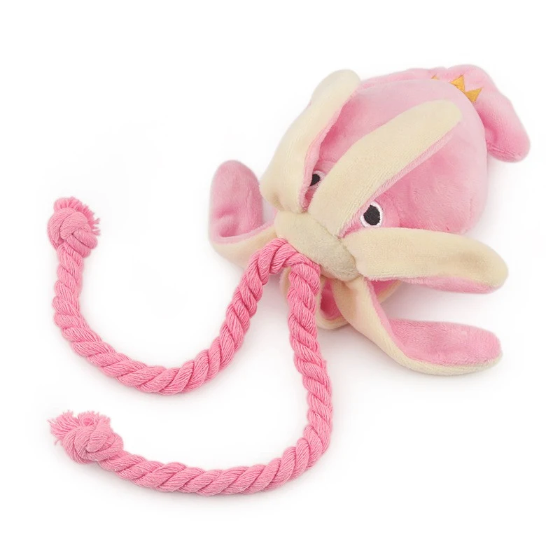 Octopus Shaped Dog Toy