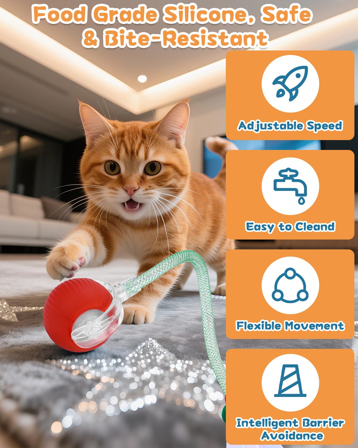 Rechargeable Smart Pet Interactive Toy