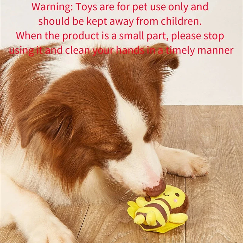 Small Bee Plush Toy For Dogs And Cats