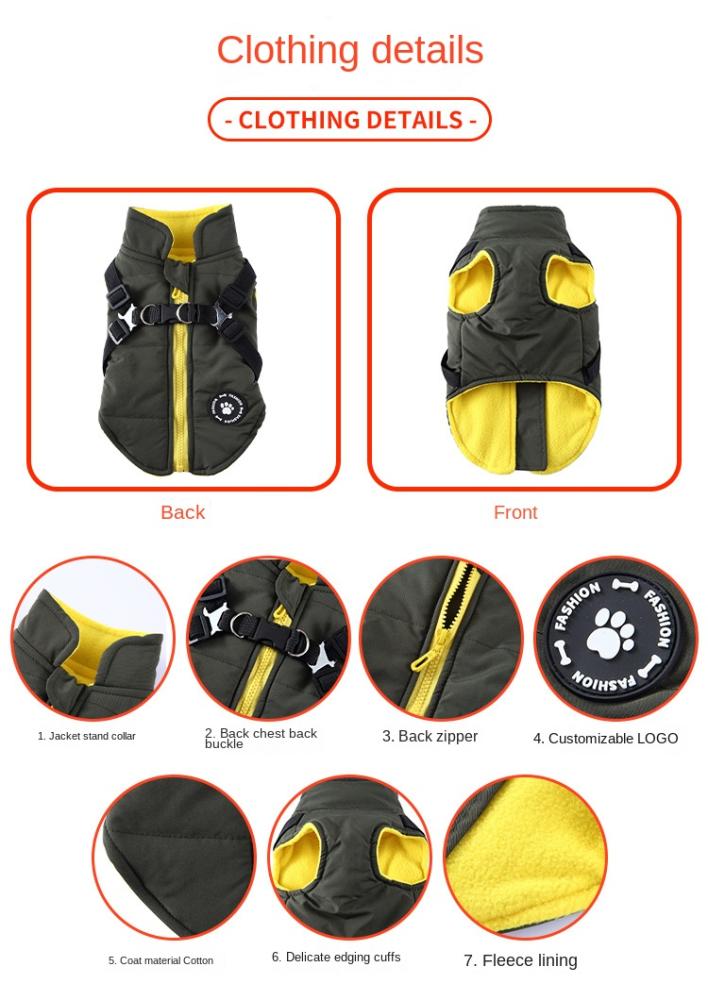 Dog Autumn And Winter Vest Jacket