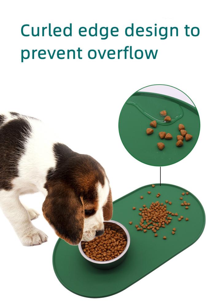 Dog And Cat Eating Mat