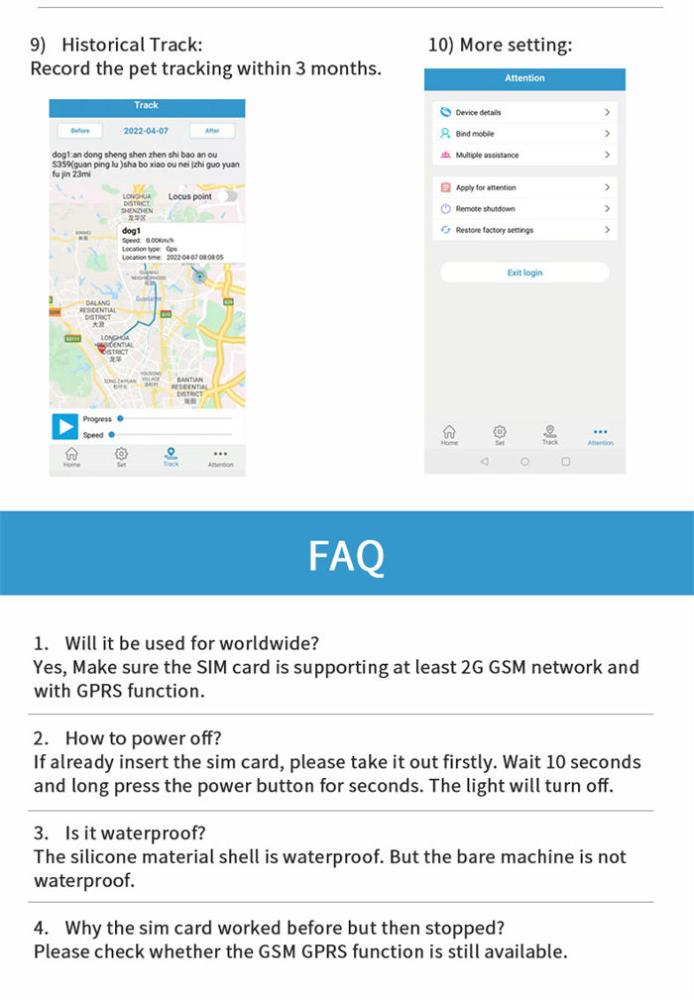 Pet GPS Anti Loss Device