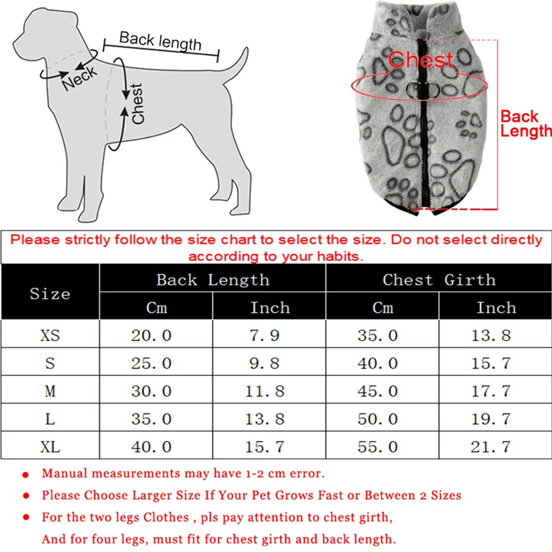 Winter pet warm jacket