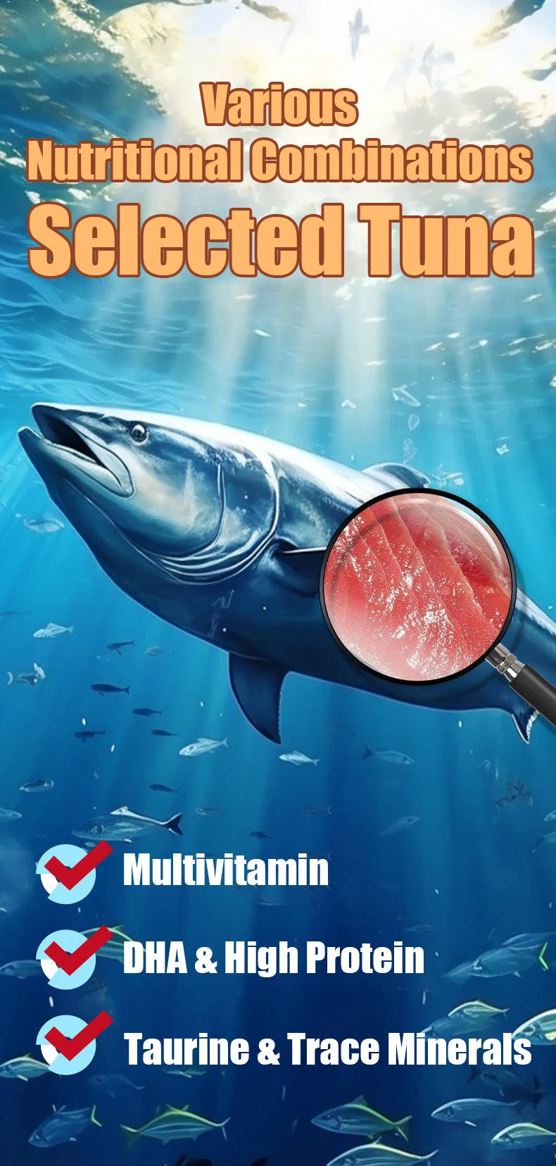 High Protein Cat Snacks Canned Sea Fish