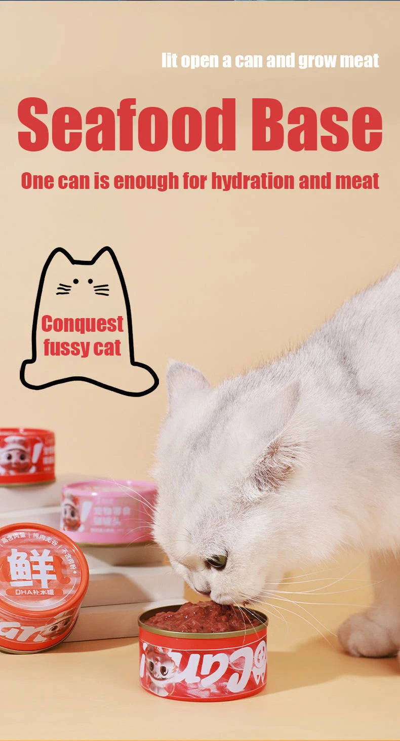 High Protein Cat Snacks Canned Sea Fish