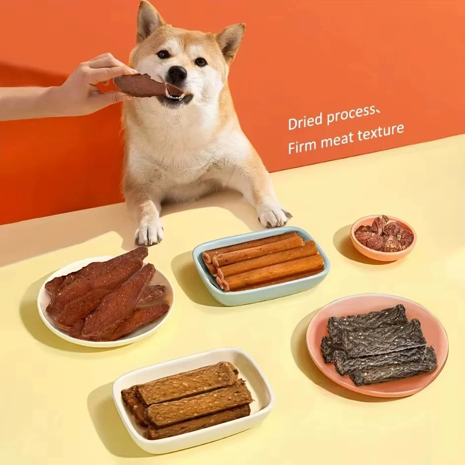 Dog Food Snacks And Dried Meat Combination