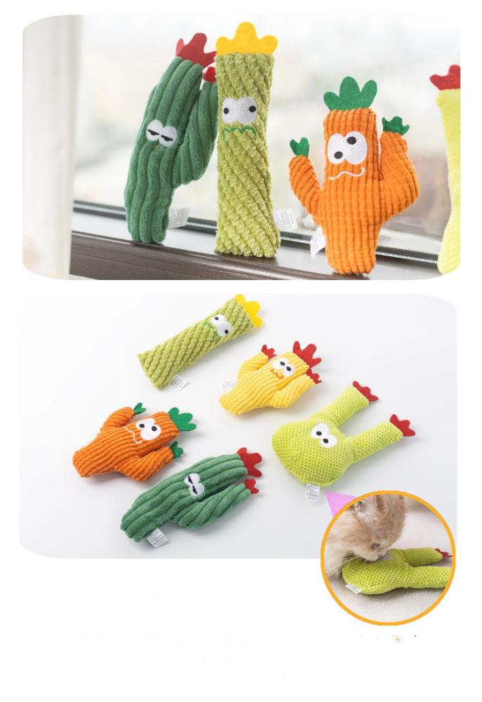 Cat Plush Bite Toy Catnip Pillow