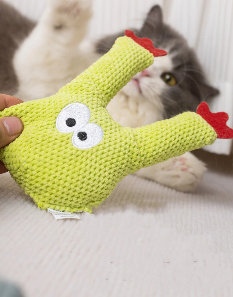 Cat Plush Bite Toy Catnip Pillow