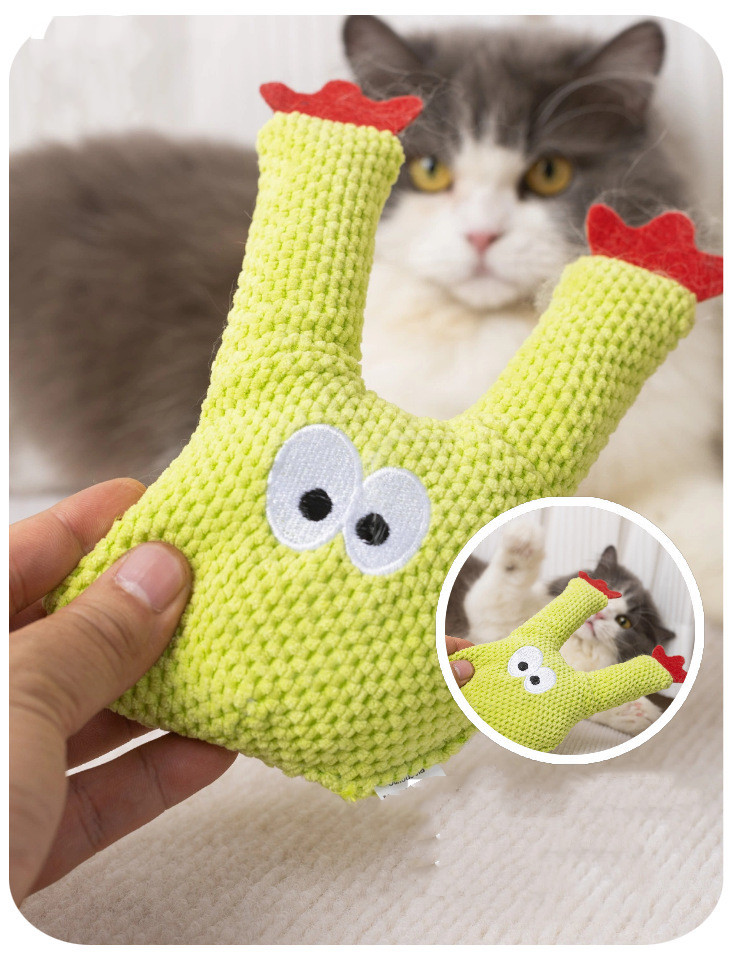 Cat Plush Bite Toy Catnip Pillow