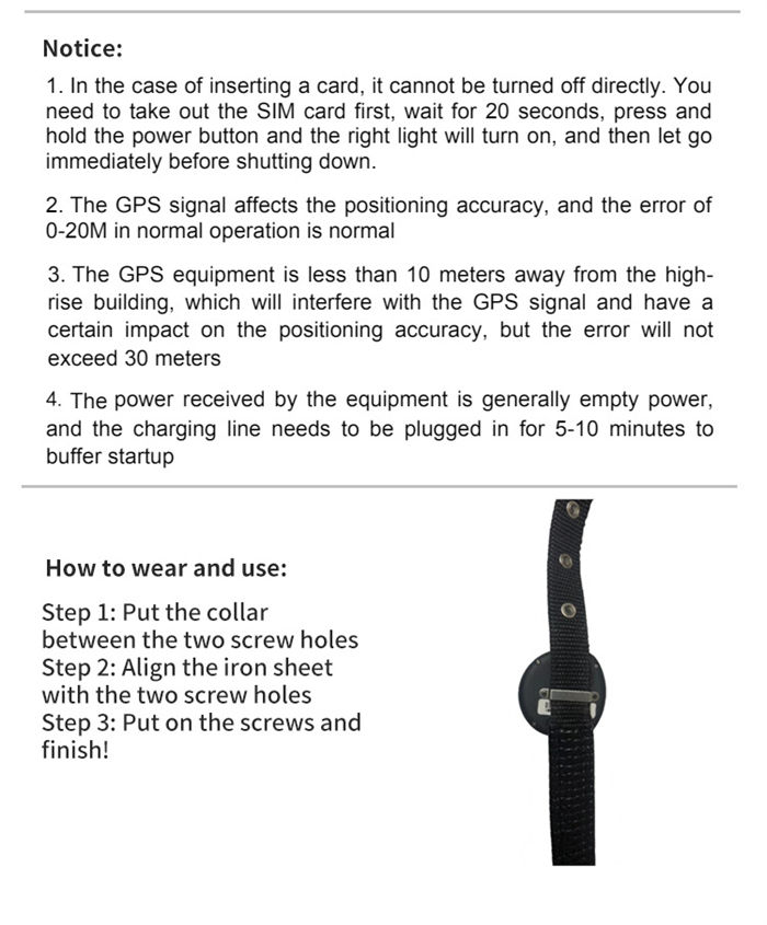 Cat And Dog Specific Positioning Anti Loss Device