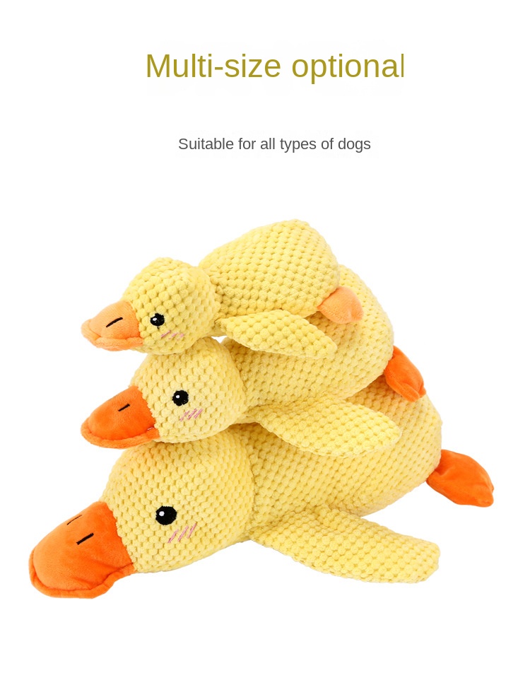 Dog Toy Plush Sound Duck