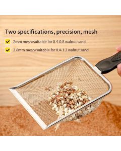 Stainless Steel Fine Mesh Cat Litter Shovel