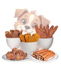 Dog Food Snacks And Dried Meat Combination