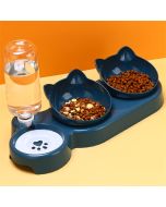 Pet Bowl With Gravity Water Bottle