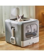 Cat Litter Box With Shovel And Tray