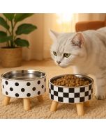 Stainless Steel Spill Proof Pet Food Plate
