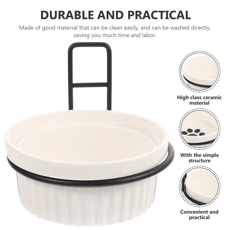 Ceramic Iron Pet Feeding Bowl