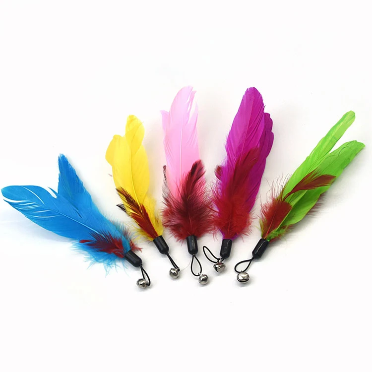 Funny Cat Interactive Toys Feather Teaser Stick