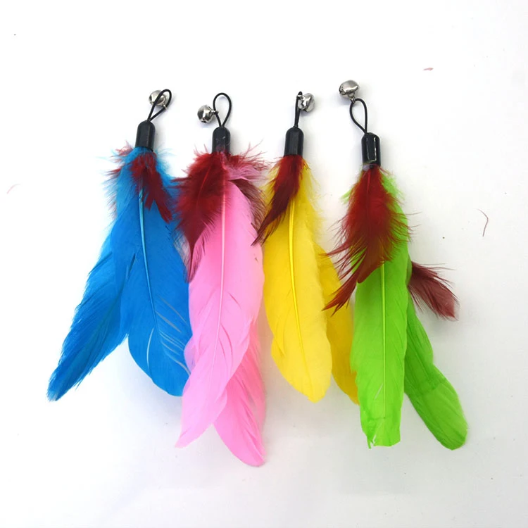 Funny Cat Interactive Toys Feather Teaser Stick