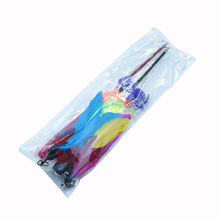 Funny Cat Interactive Toys Feather Teaser Stick