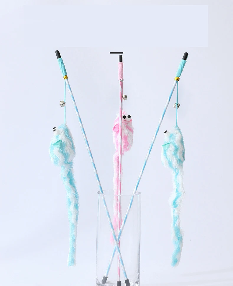 Funny Cat Stick Bouncy Rod Bell Bait