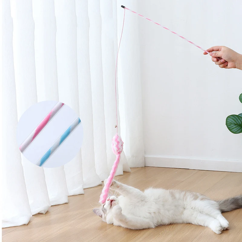 Funny Cat Stick Bouncy Rod Bell Bait