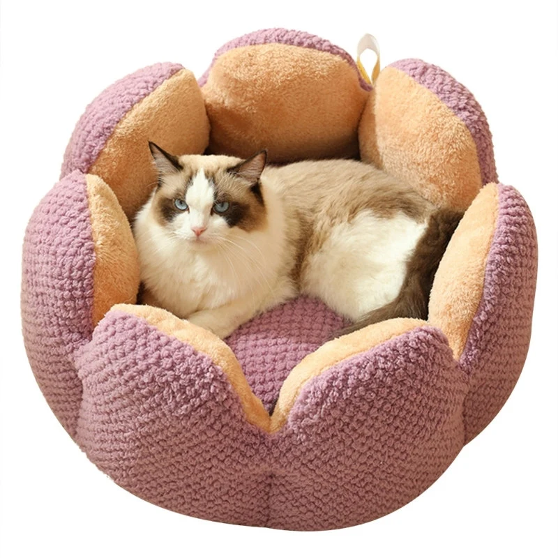 Bed House Lovely Cactus Flower Puppy Kennels Mat
