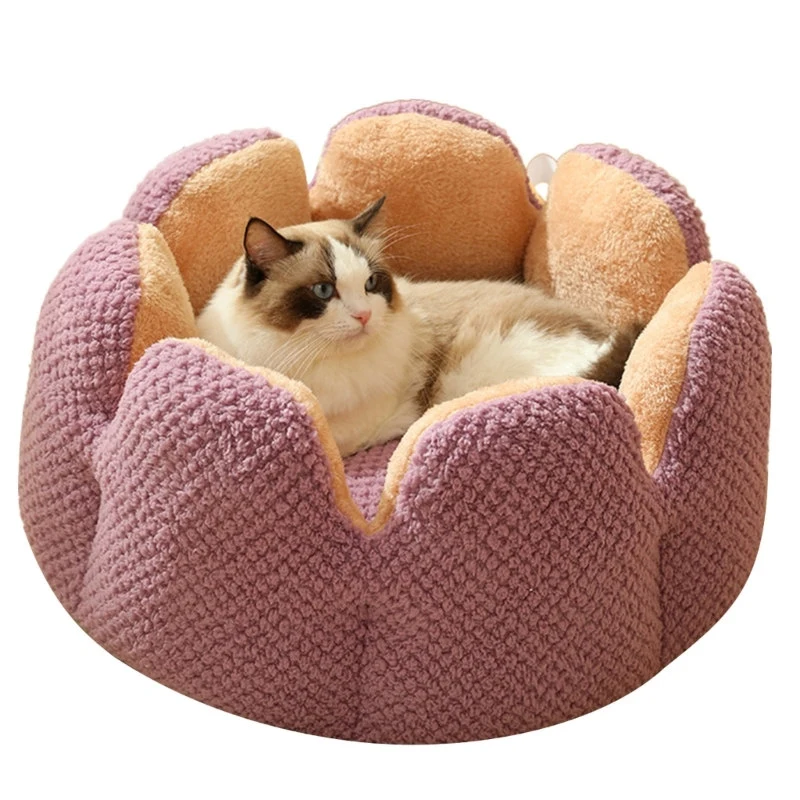 Bed House Lovely Cactus Flower Puppy Kennels Mat