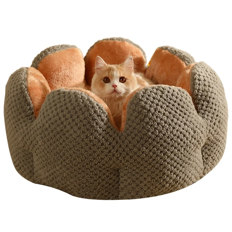 Bed House Lovely Cactus Flower Puppy Kennels Mat
