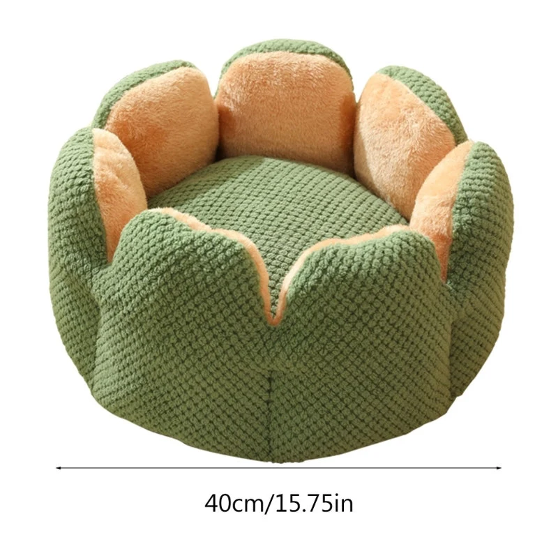 Bed House Lovely Cactus Flower Puppy Kennels Mat