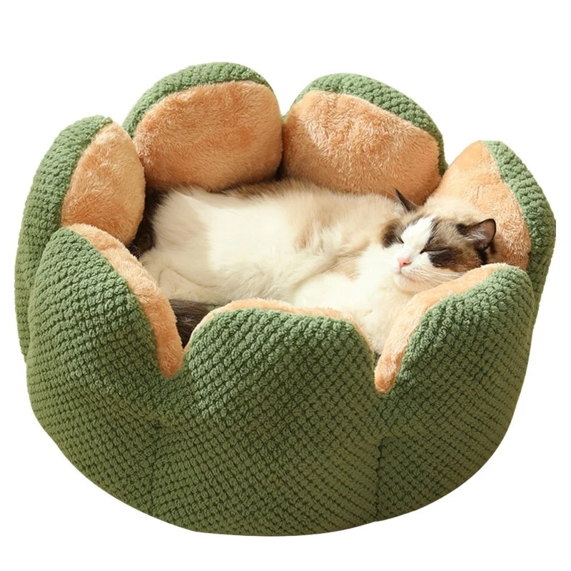 Bed House Lovely Cactus Flower Puppy Kennels Mat