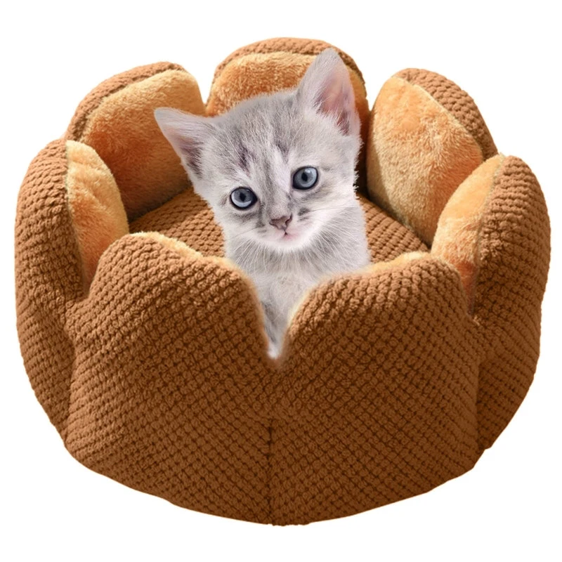 Bed House Lovely Cactus Flower Puppy Kennels Mat