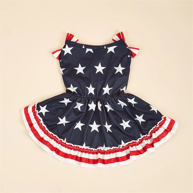 Dog Summer Striped Dress