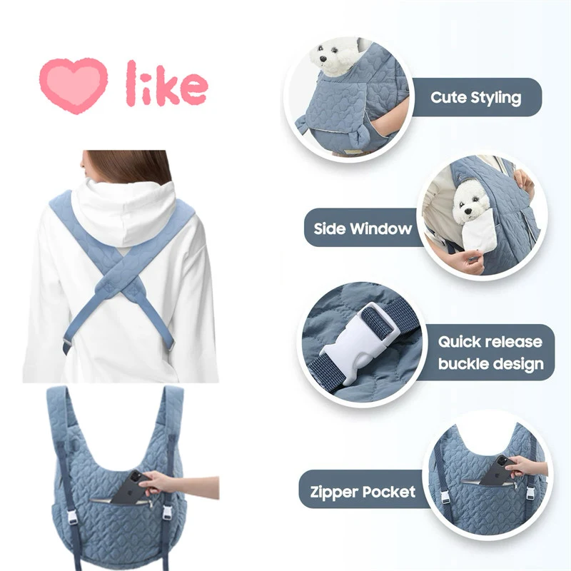 Large Capacity Chest And Back Dog And Cat Outdoor Bag