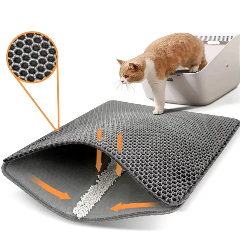 Double Layer Waterproof Cat Litter Pad Cat Litter Collector