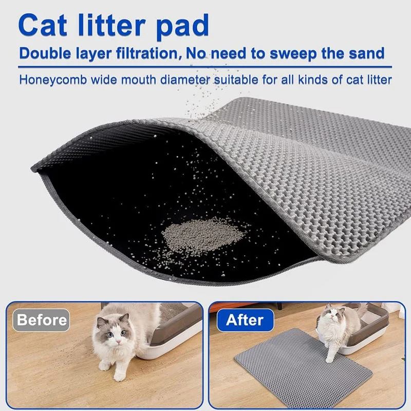Double Layer Waterproof Cat Litter Pad Cat Litter Collector