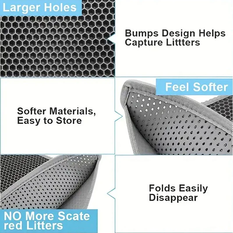 Double Layer Waterproof Cat Litter Pad Cat Litter Collector