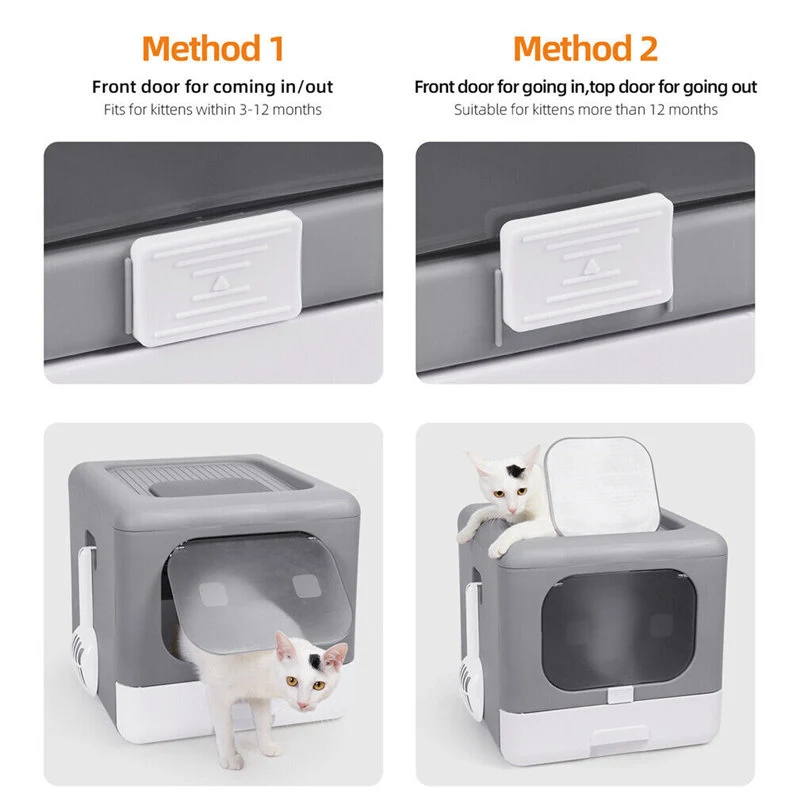 Cat Litter Box With Shovel And Tray