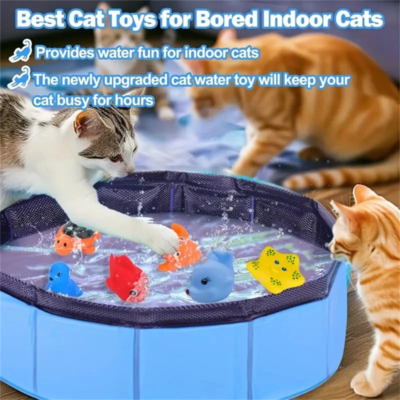 Cat Bathtoy Pet Water Play Cleaning Pool