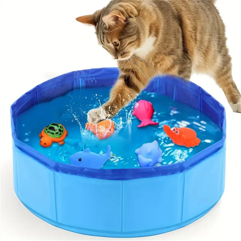 Cat Bathtoy Pet Water Play Cleaning Pool