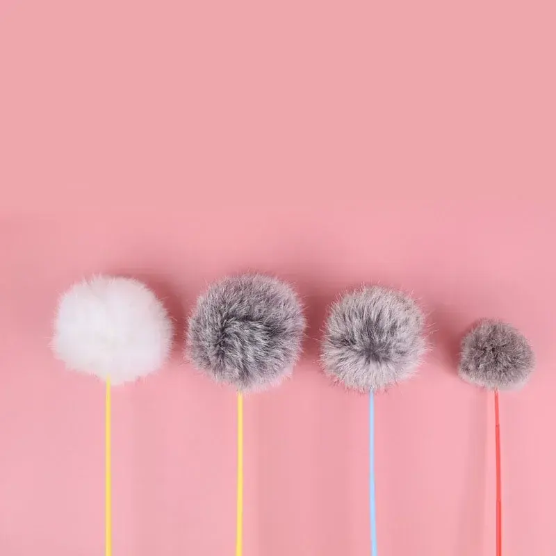 Artificial Rabbit Fur Fluffy Cat Stick