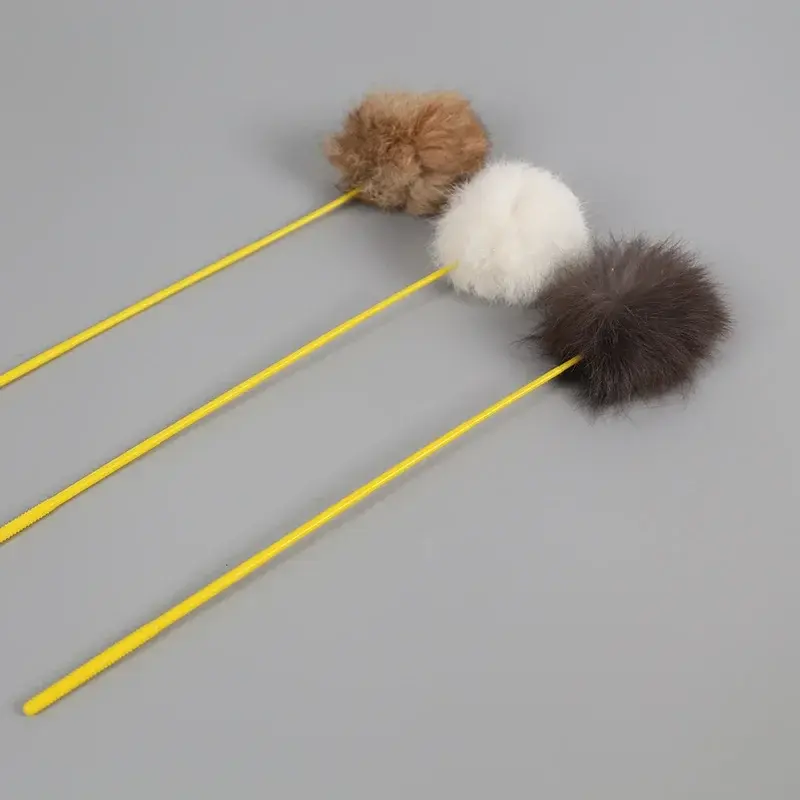 Artificial Rabbit Fur Fluffy Cat Stick