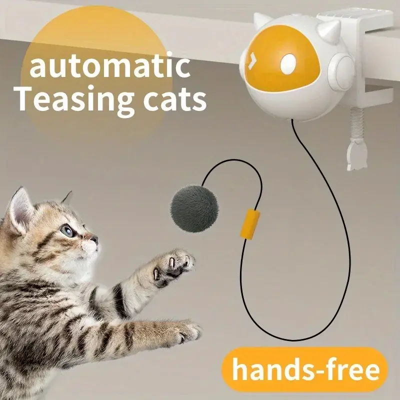 Interactive Cat Teasing Toy With Automatic No Lifting And Drop Ball