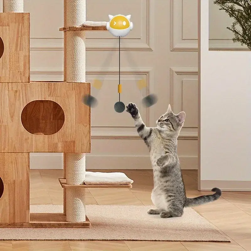 Interactive Cat Teasing Toy With Automatic No Lifting And Drop Ball