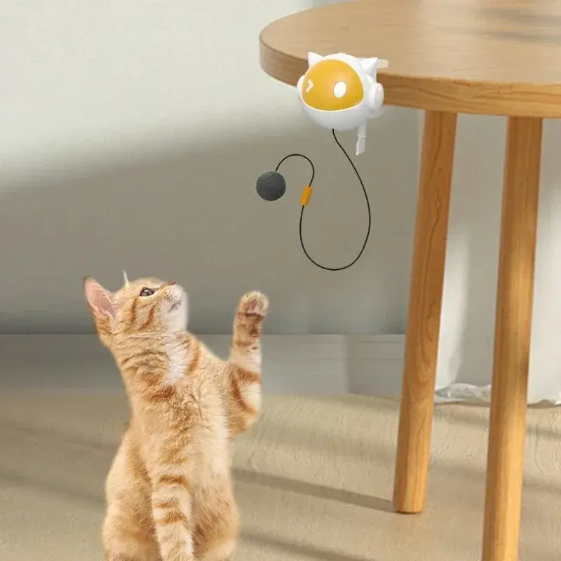 Interactive Cat Teasing Toy With Automatic No Lifting And Drop Ball