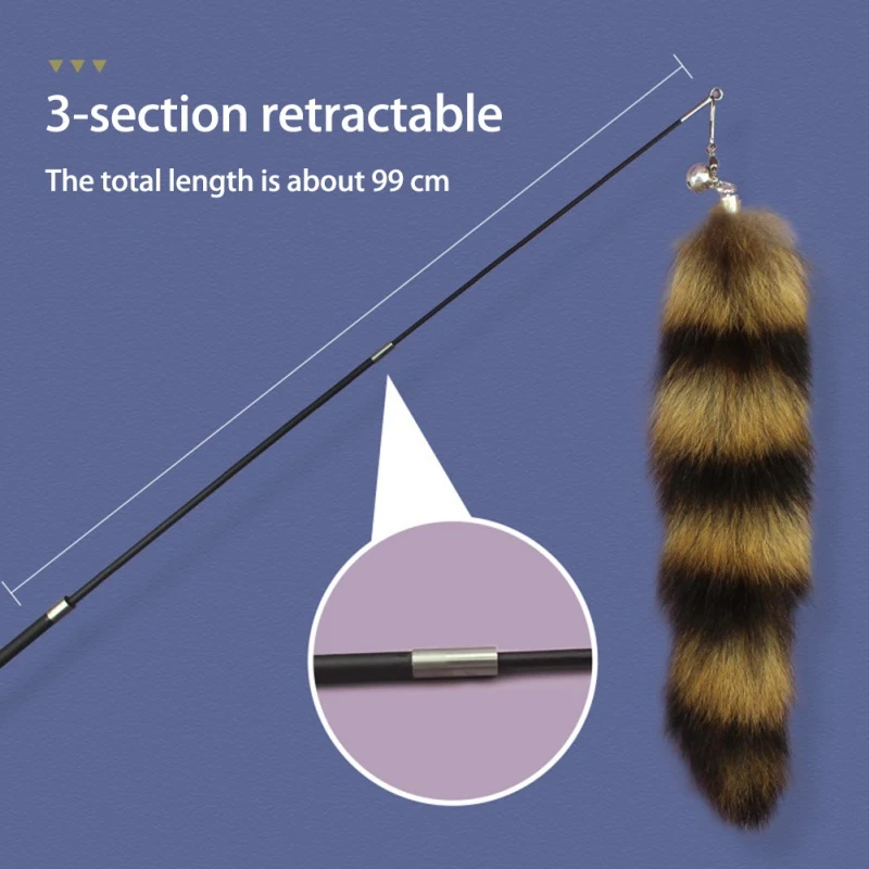 Fox Hair Changing Pet Cat Stick